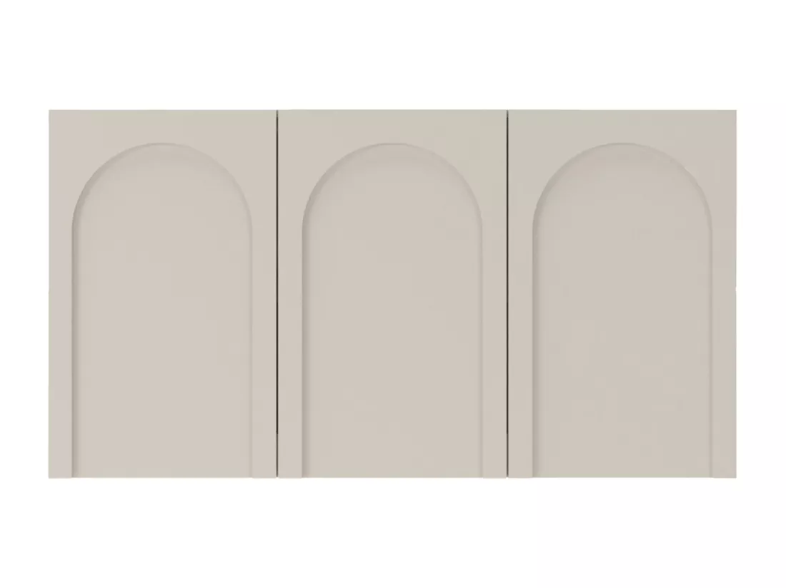 Buffet - 150 cm - 3 portes avec façades fraisées - grège - ARKADIA