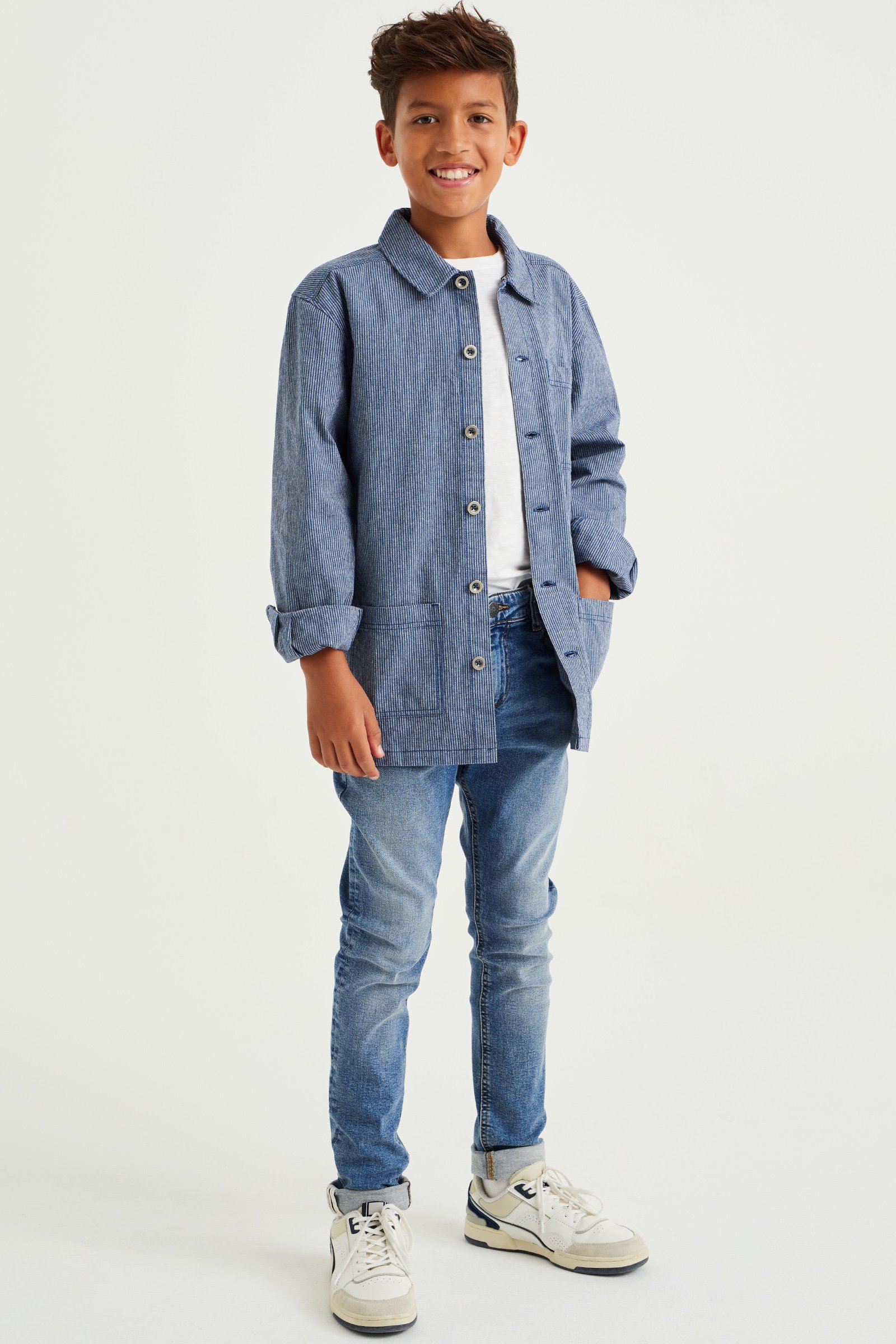 Jongens overhemd met dessin Blue Ridge Blauw