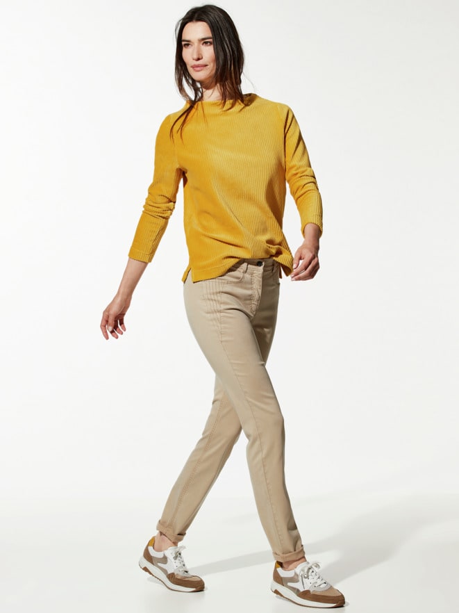Cordjersey-Sweatshirt