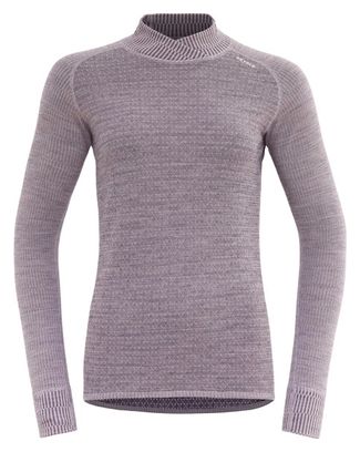 Sous maillot Devold Kvitegga Merino 230 Cross Neck Violet Femme
