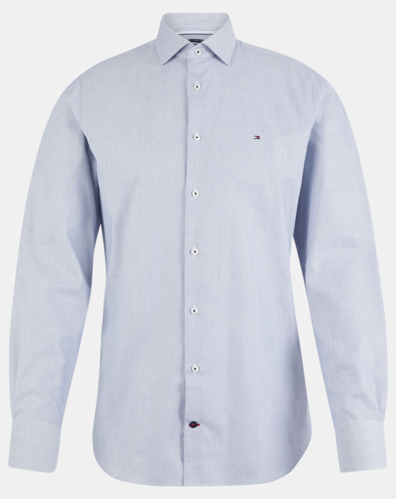 Tommy Hilfiger Chemise slim fit Dobby bleue