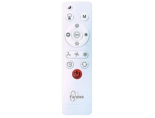 FARELEK - Ventilateur plafond Air-light crown - ventilateur de plafond blanc ø40cm 95w ave