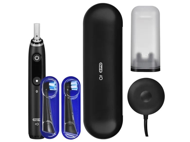 Braun 408482, Voksen, Vibrerende tandbørste, Daglig pleje, Sort, Rund, OLED