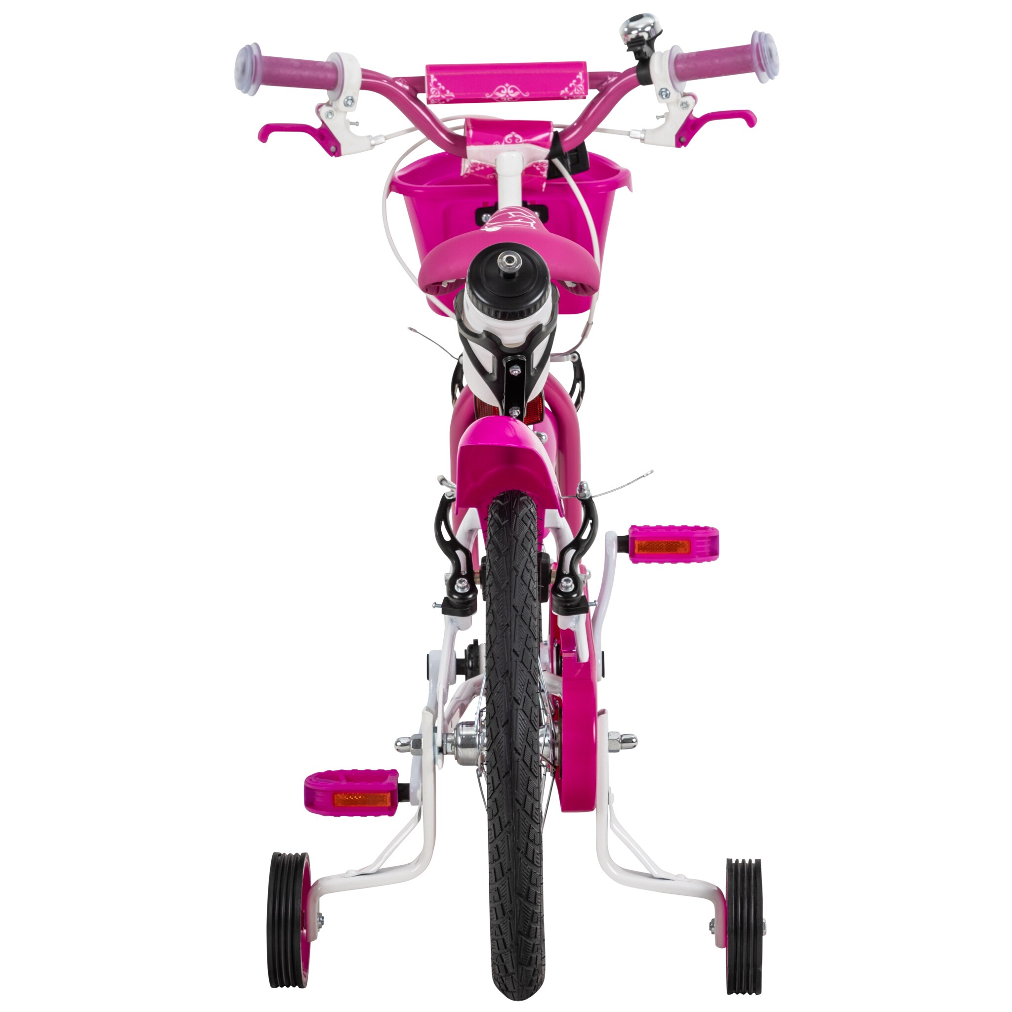 Actionbikes Kinderfahrrad Daisy 16 Zoll, pink, Stützräder, Korb, V-Brake-Bremsen, Antirutschgriffe (East)