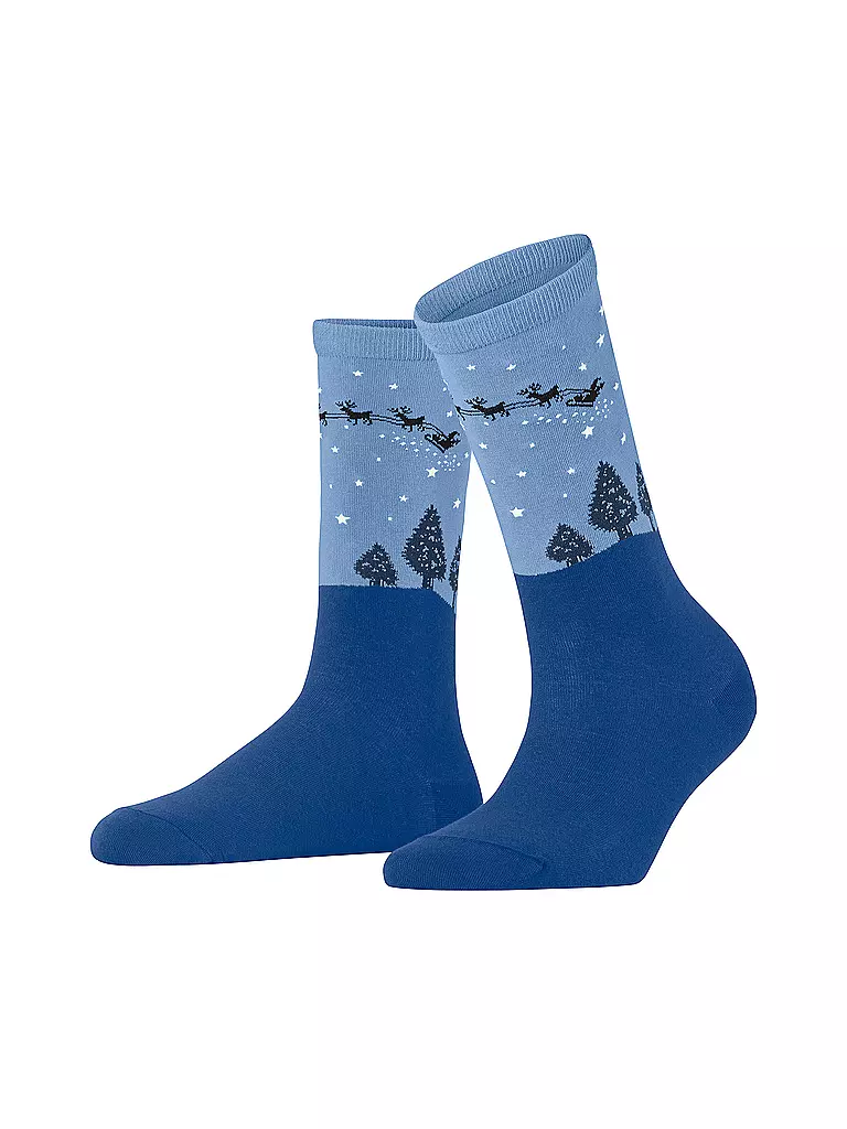 BURLINGTON Damen Socken SILENT NIGHT 36-41 yve blau