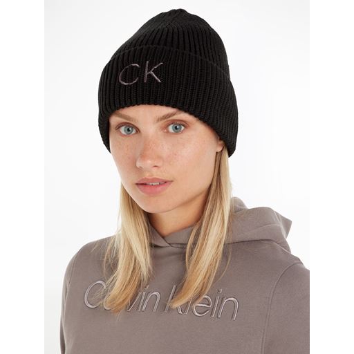 Calvin Klein Essentials Beanie Hue, Sort