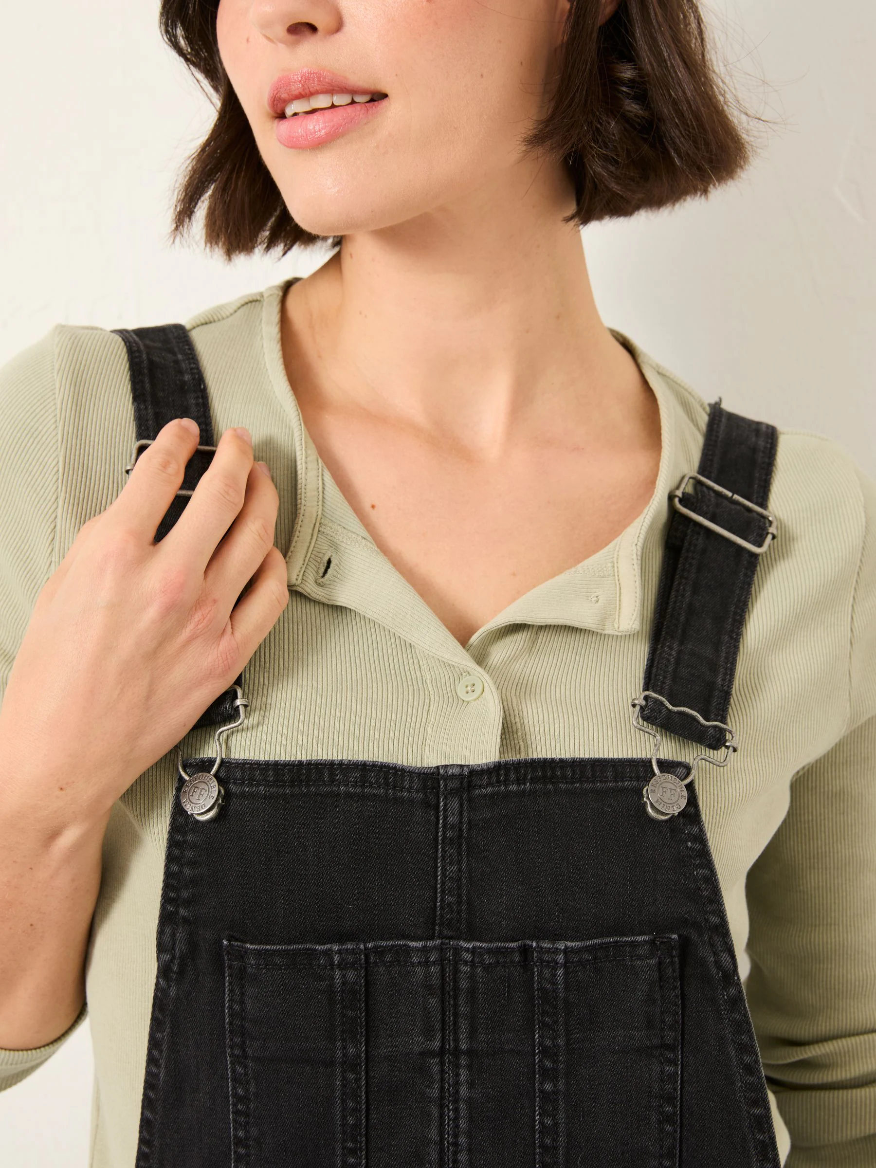 Zwarte wassing - FatFace Dungaree