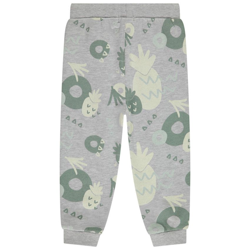 Jogging molleton imprimé ananas pour bébé garçon - Gris clair