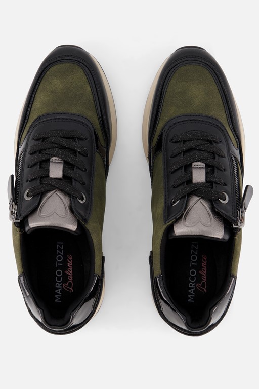 Marco Tozzi Sneakers groen Synthetisch
