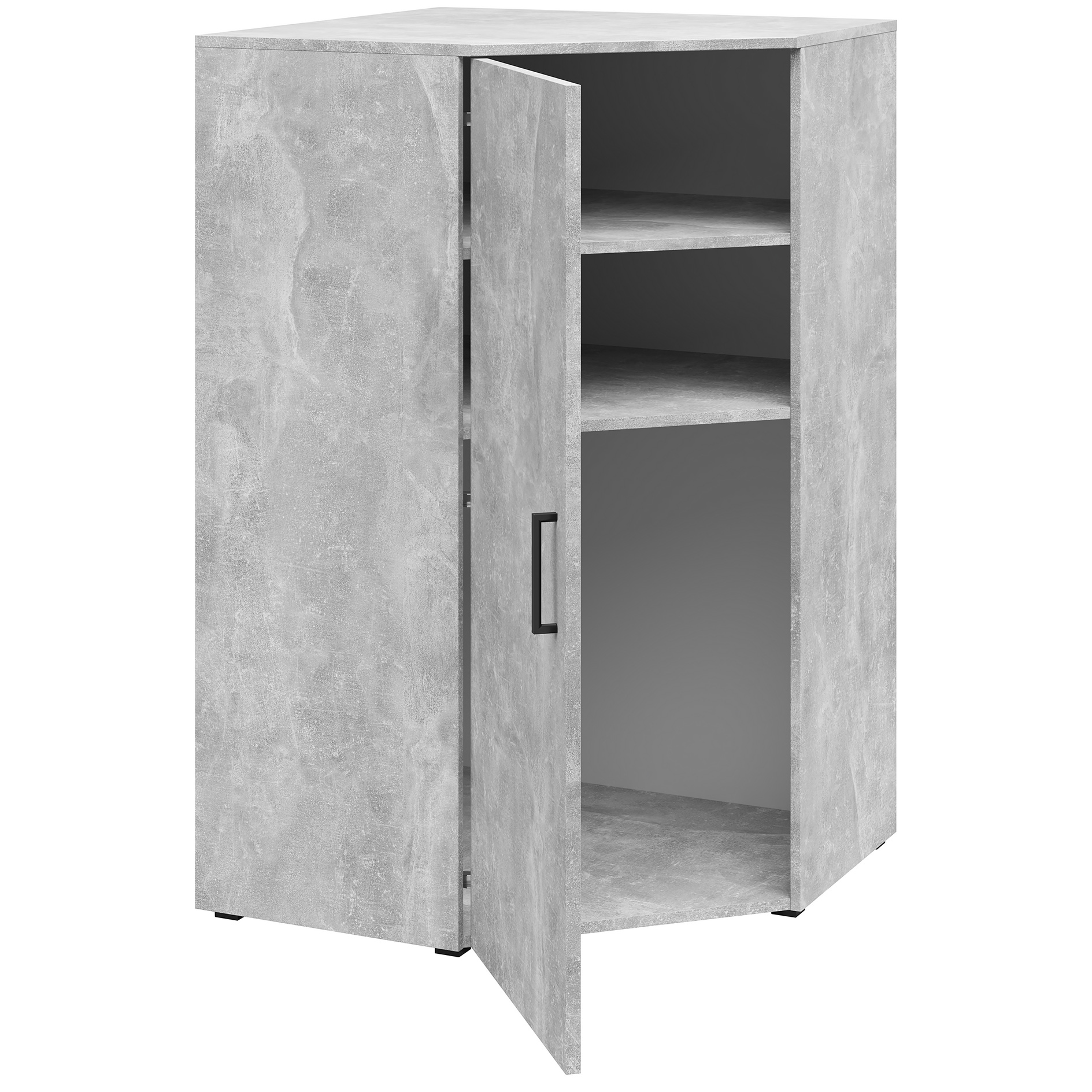 Eck-Kommode - Betonoptik - 73x73 cm