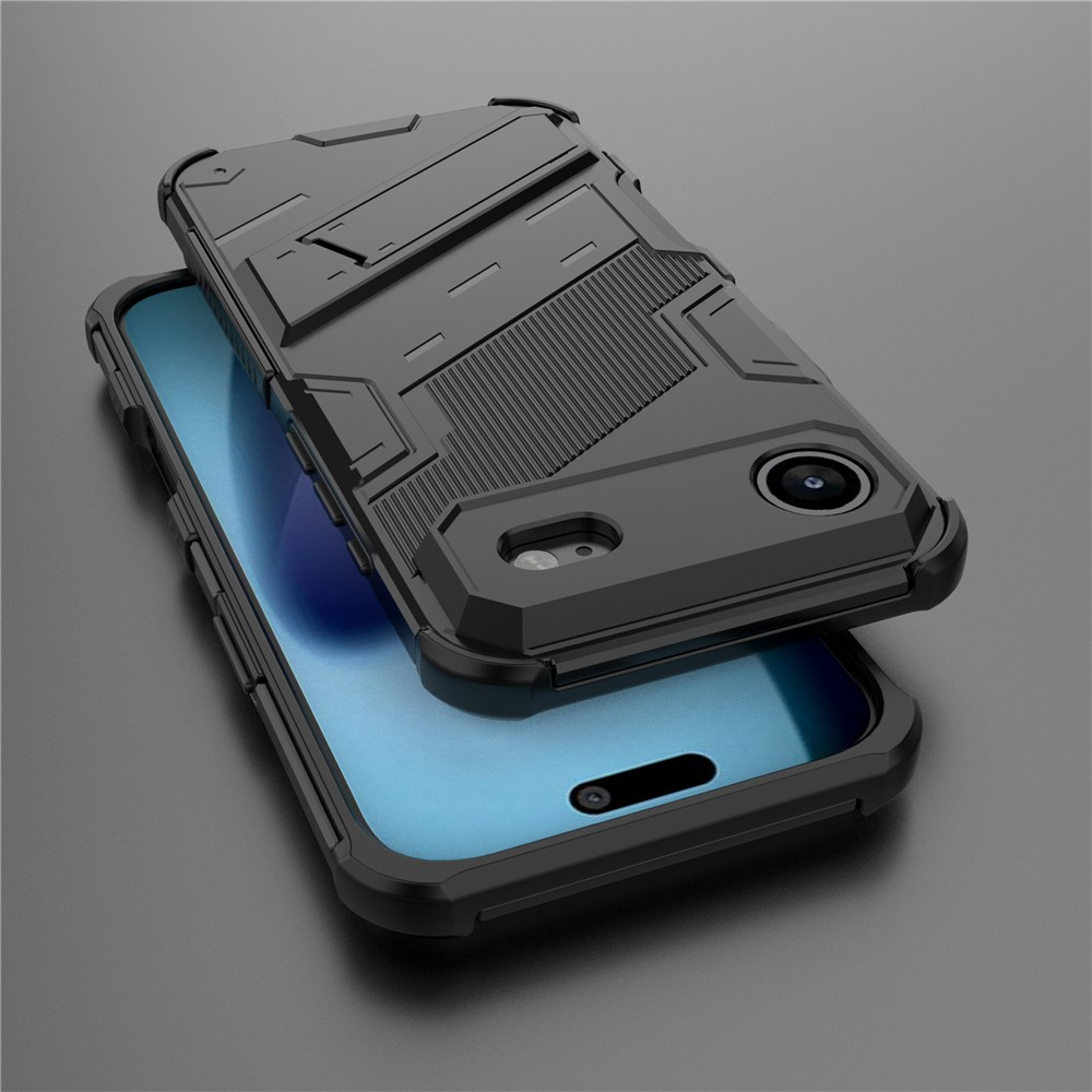 iPhone Air Hybrid Hardcase Hülle   Kickstand Aufsteller - Schwarz