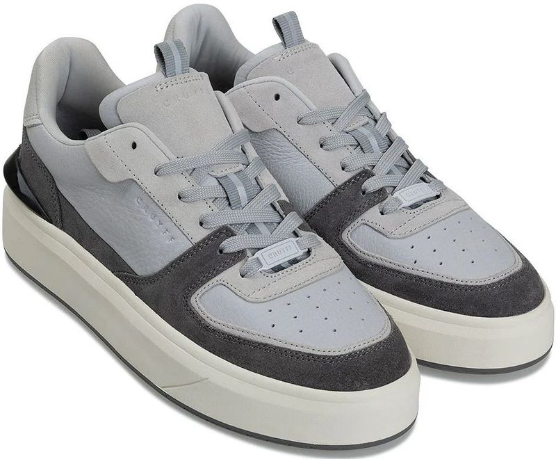 Cruyff - Surefire - Tennisschoenen - Wit/Grijs - Leer/Suède
