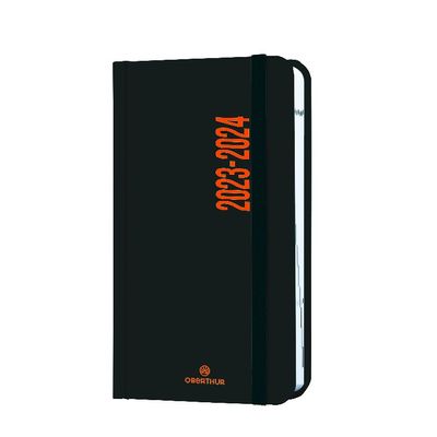 Agenda à élastique Alabama - 1 jour par page - 9 x 15 cm - disponible dans différentes couleurs - Oberthur