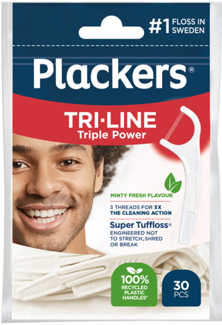 Plackers Tri-line tanntråd 30 stk