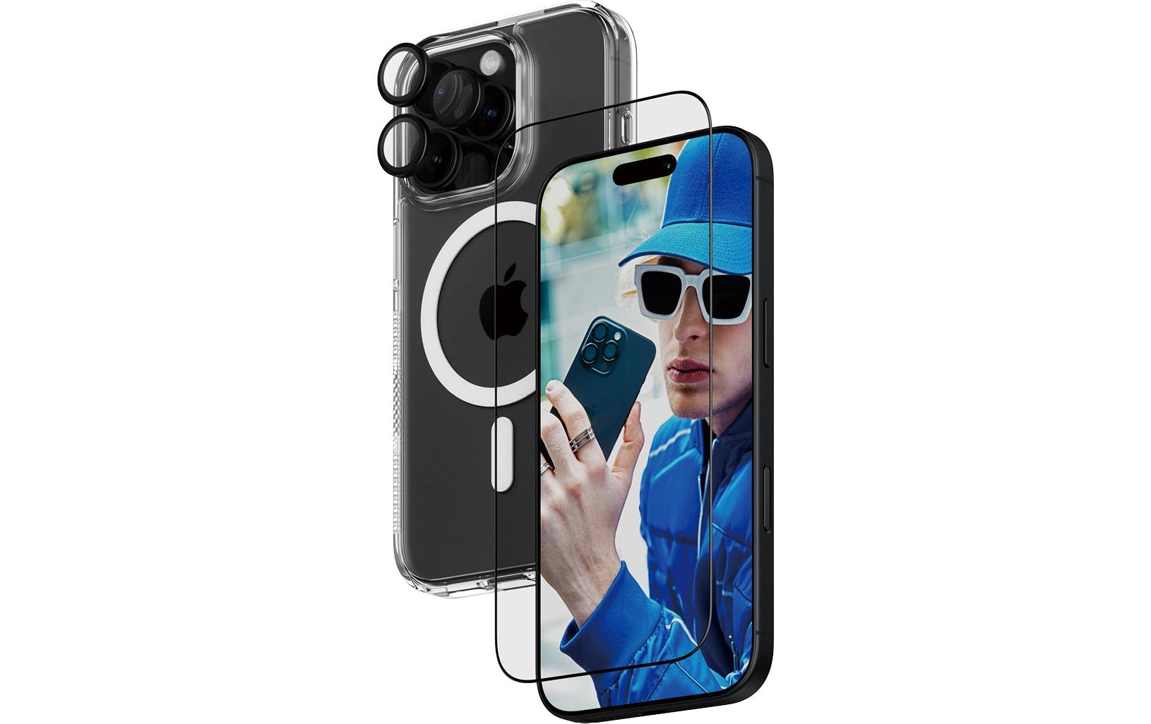 3-in-1 Protection Bundle iPhone 16 Pro3-in-1 Set für das Apple iPhone 16 Pro