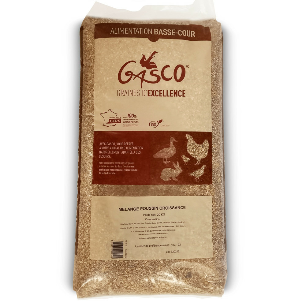 Mélange poussin croissance 20 kg alimentation basse cour