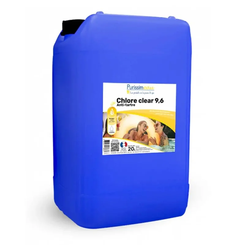 PURISSIMEAU - Désinfectant piscine Chlore clear 9,6 - 20L