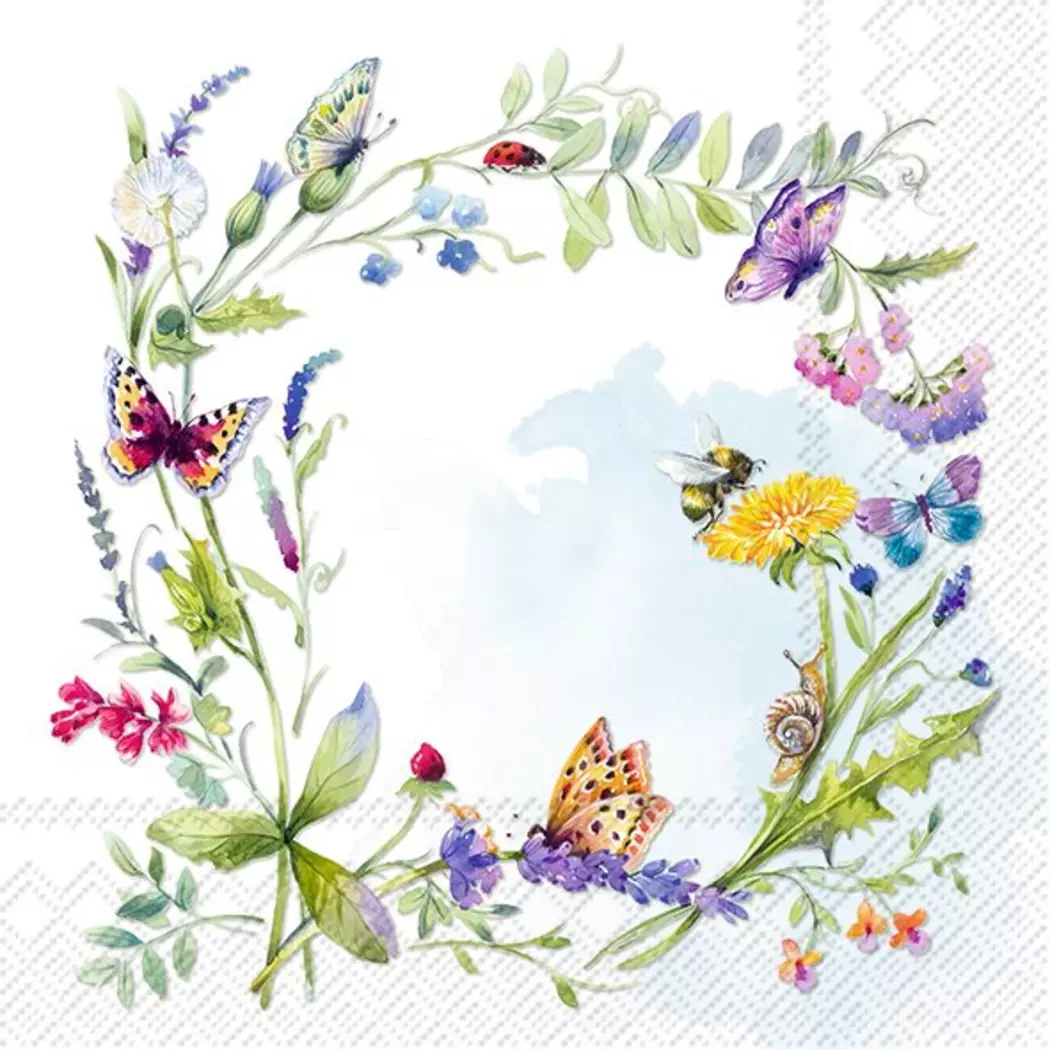 Serviette Spring wreath 20tlg.