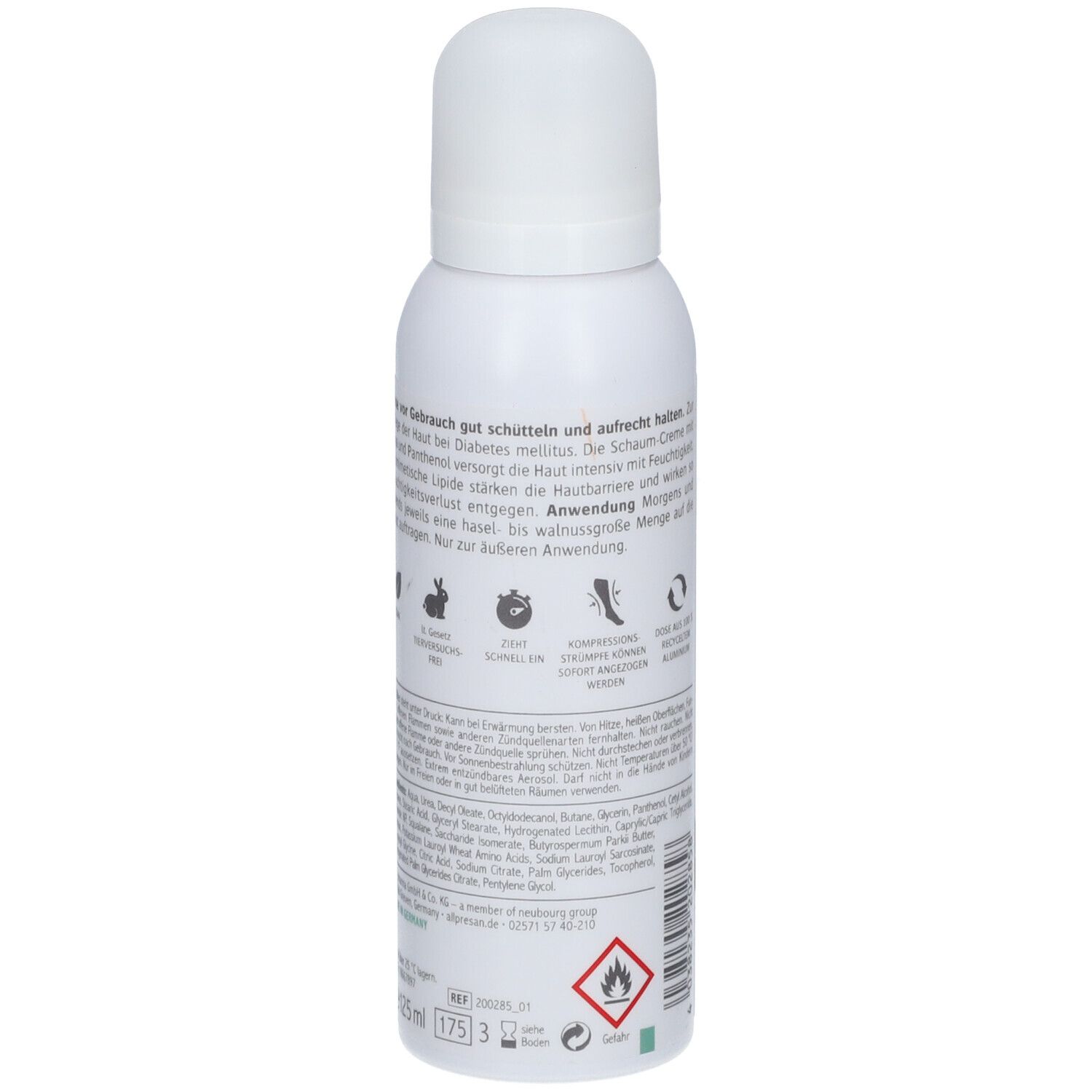Allpresan diabetic INTENSIV + REPAIR Schaum-Creme mit Urea - Jetzt 3€ Rabatt mit Code ,,allpresan3''