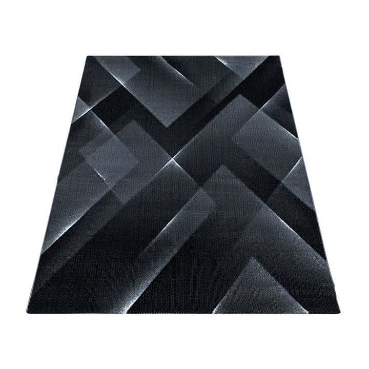Modern vloerkleed - Streaky Lines Zwart  | Modern design