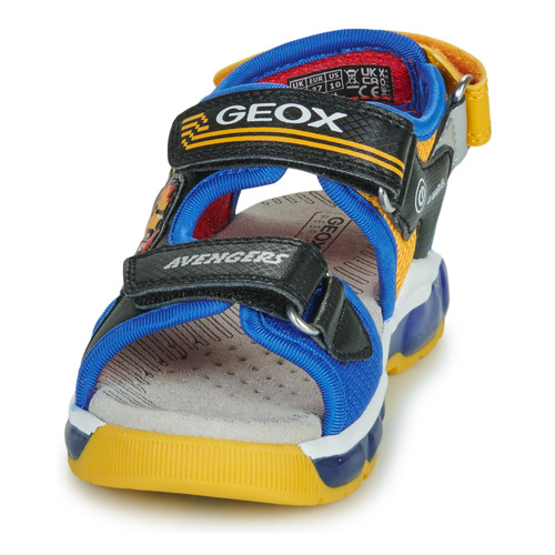 Geox - J SANDAL ANDROID BOY - Bleu / Jaune