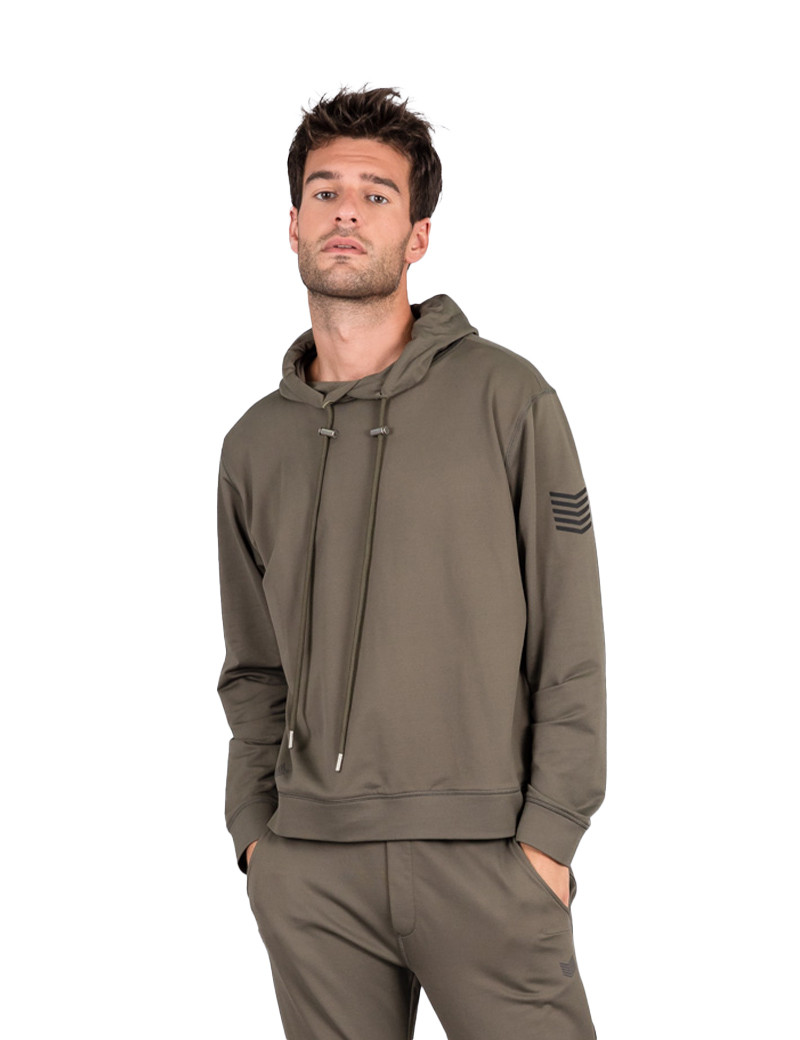 HBT SWEAT À CAPUCHE HOLLY KAKI HOMME