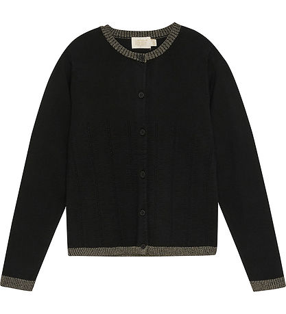 Creamie Cardigan - Pointelle - Blåck