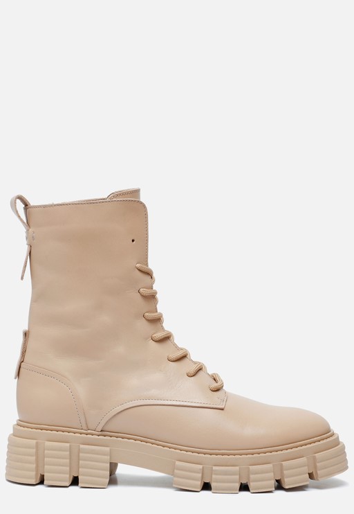Ann Rocks Veterboots beige Leer 172611