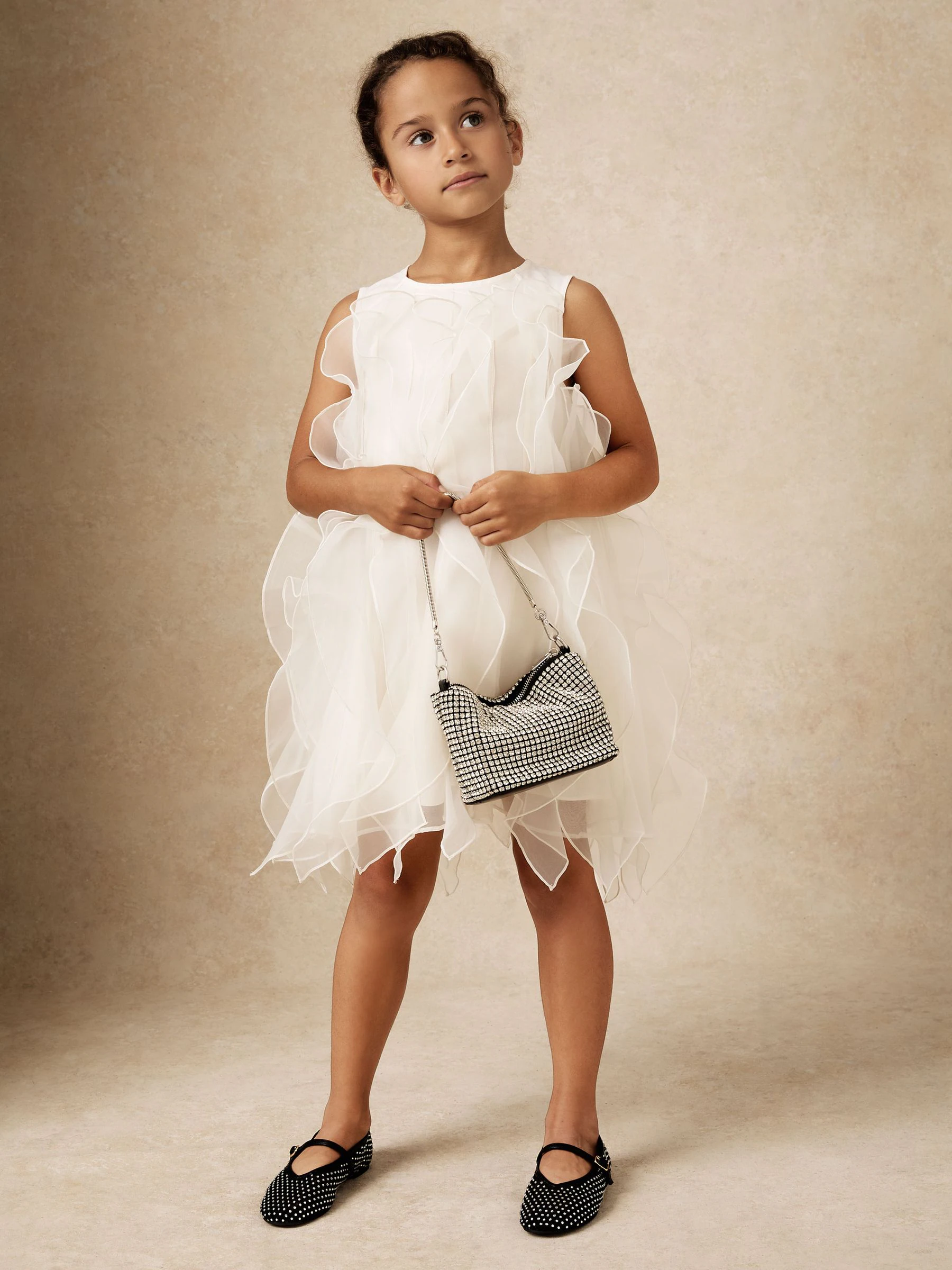 Reiss Ellenora Ruffle Organza Dress