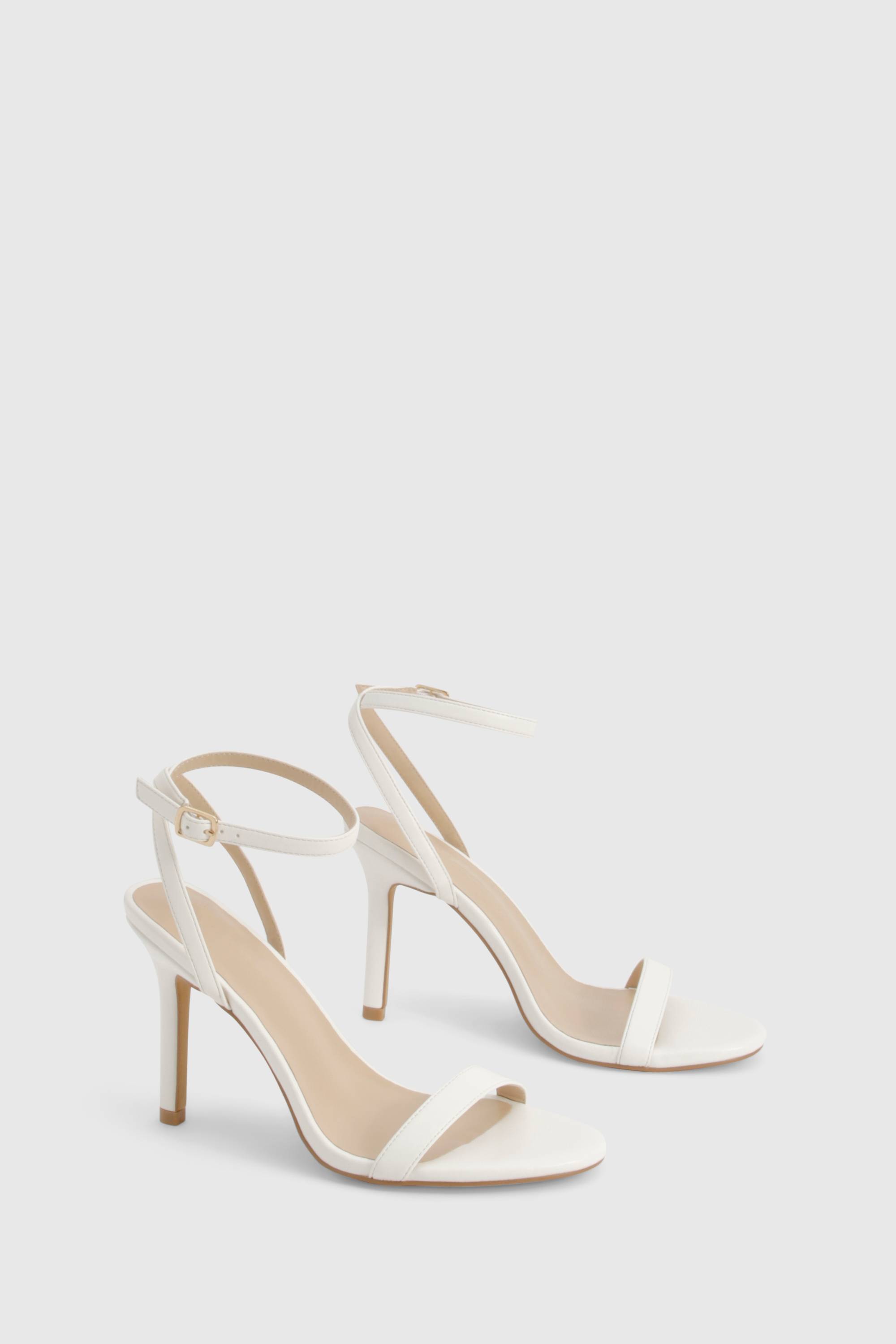 boohoo Wide Fit Barely There Heels