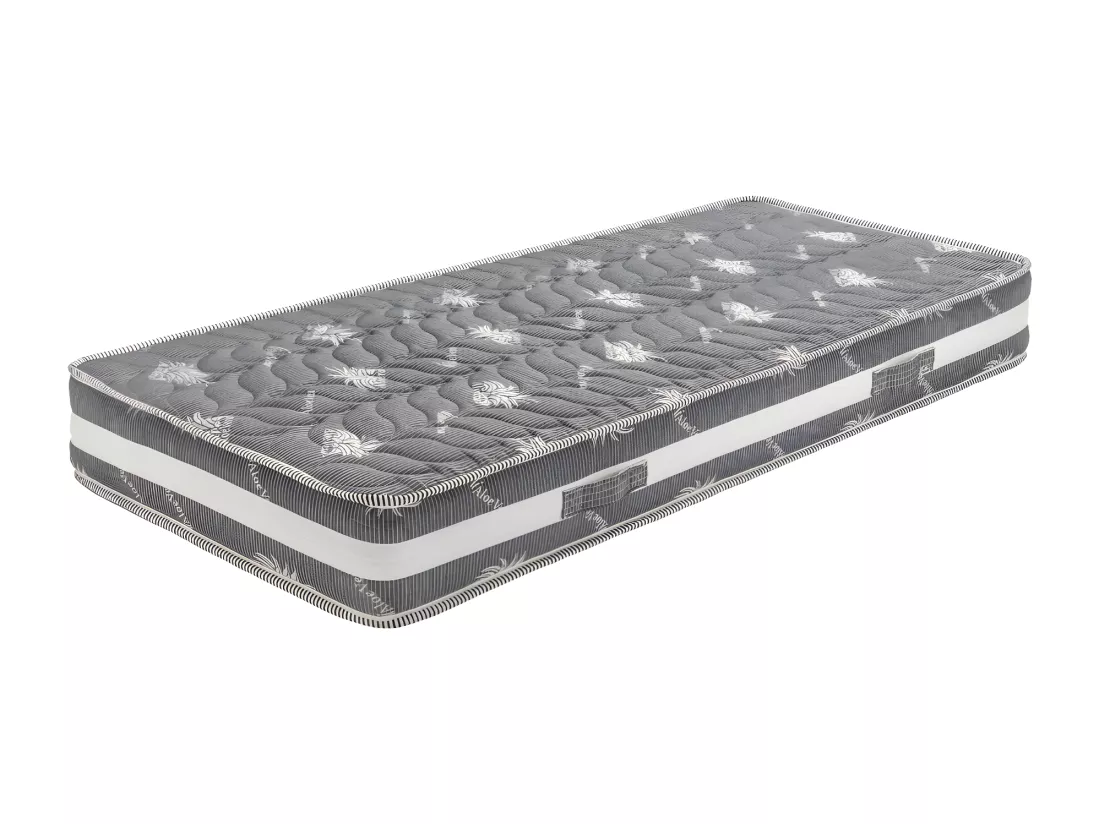 Nuits D'or Matelas 90x190 x 22 cm - Très Ferme - Face Hiver Laine - ame rembourrage 100 % polesther - âme 100 % polyuré
