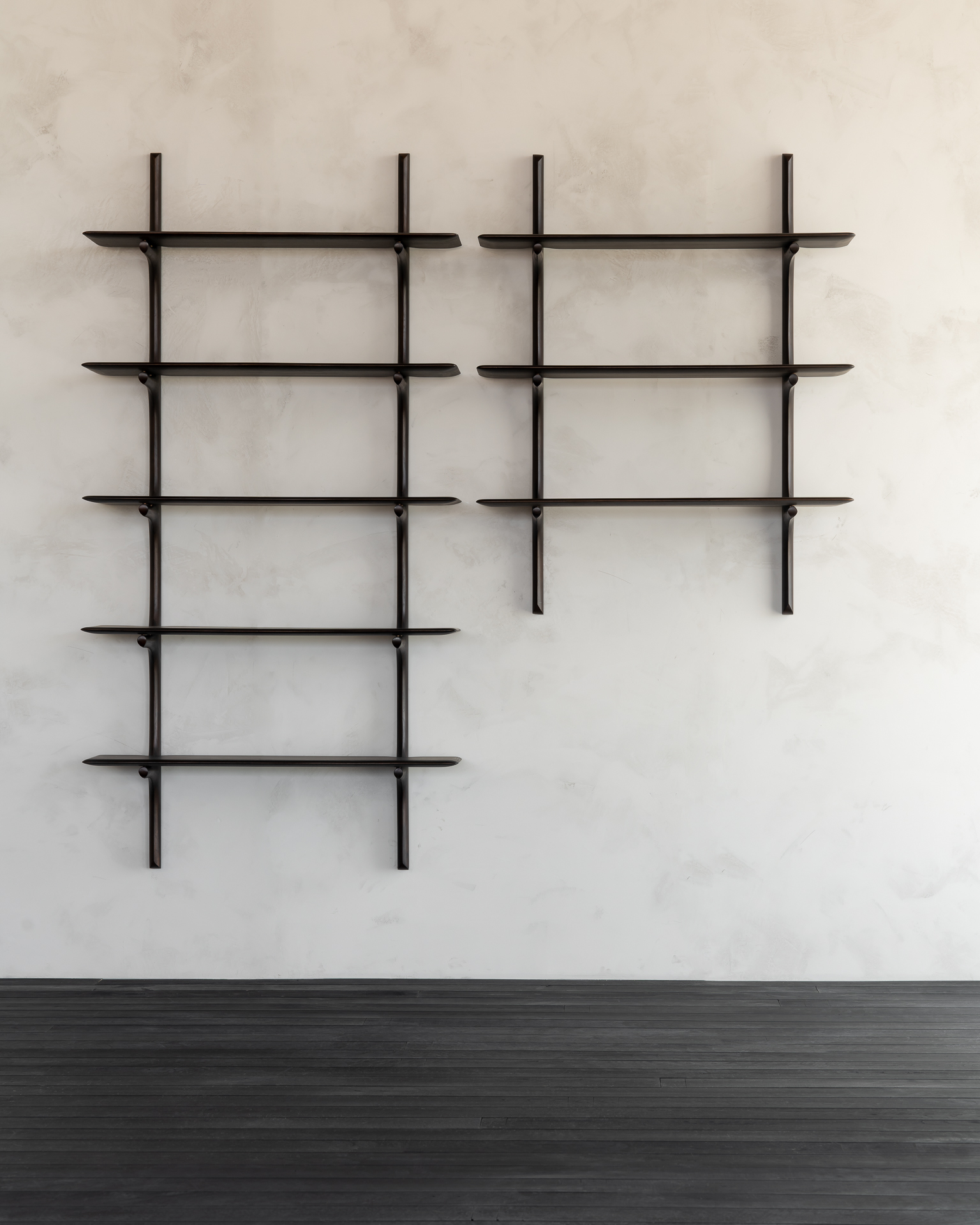 PI wandplank - 2 planken - mahonie