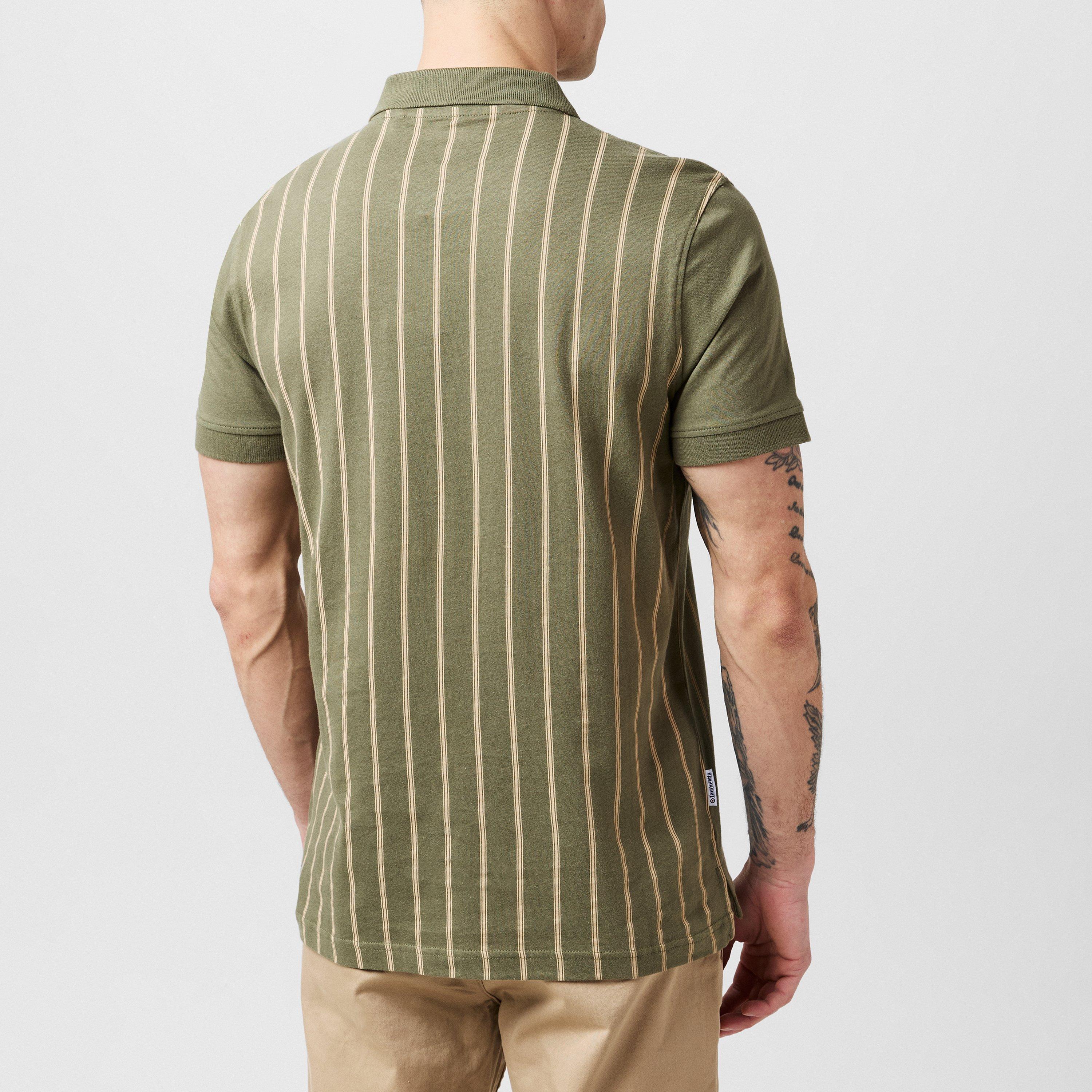 Lambretta Pinstripe Polo Shirt Mens