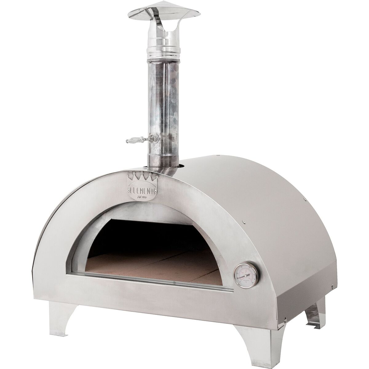 Clementino Pizzaovn 60x40 cm, Rustfritt stål