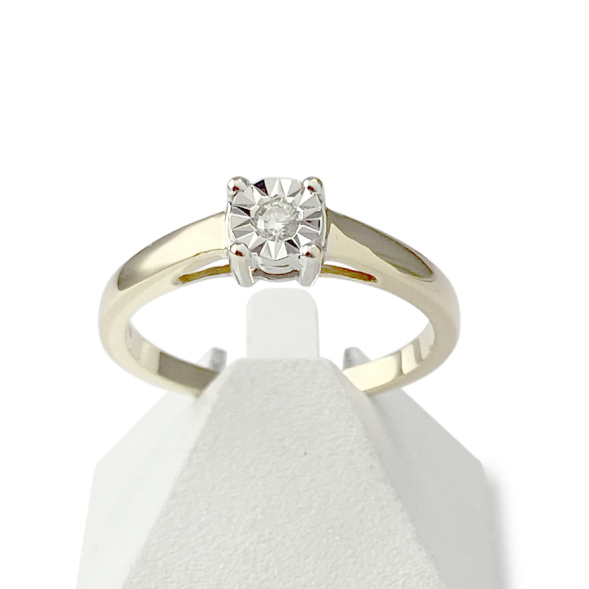 Bague d'occasion 2 ors 750 diamant