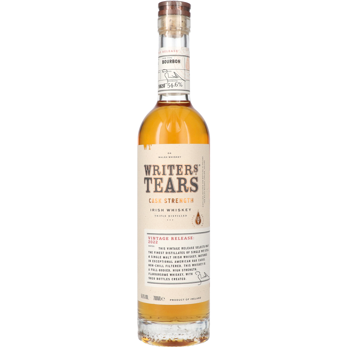 Writers Tears Cask Strength 2022 70 cl