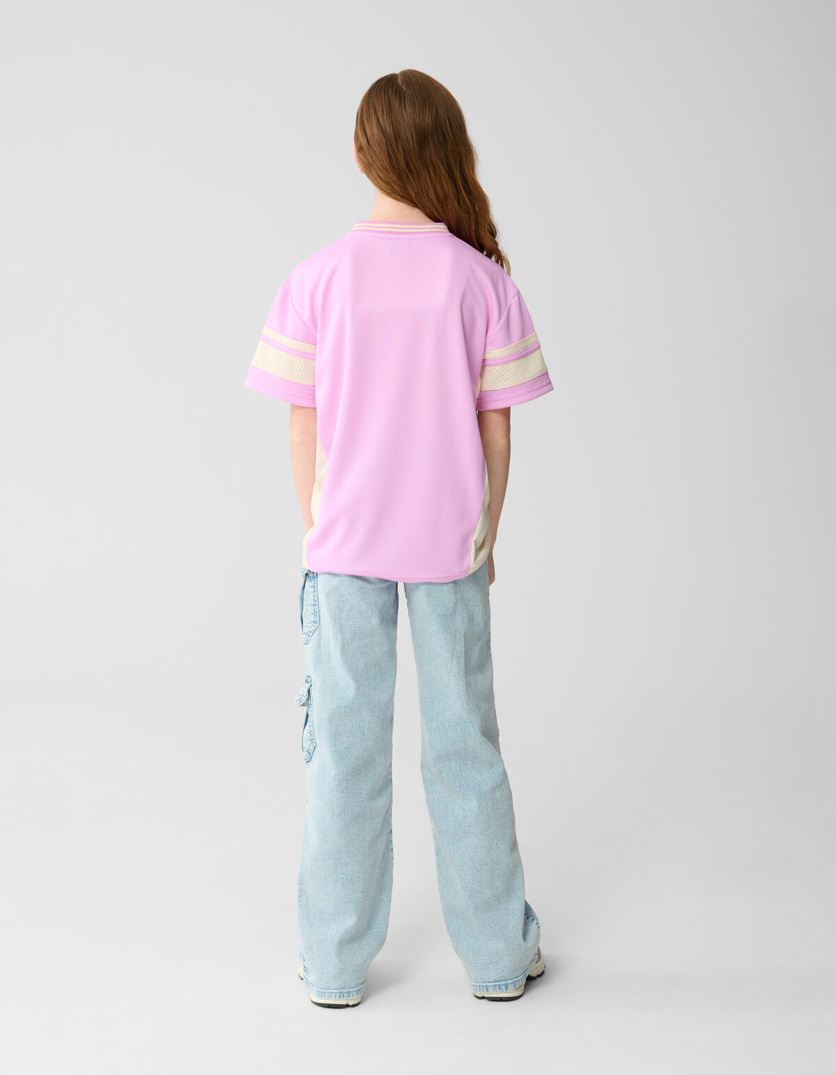 Cargo Wide Leg Fit Jeans Bleached
