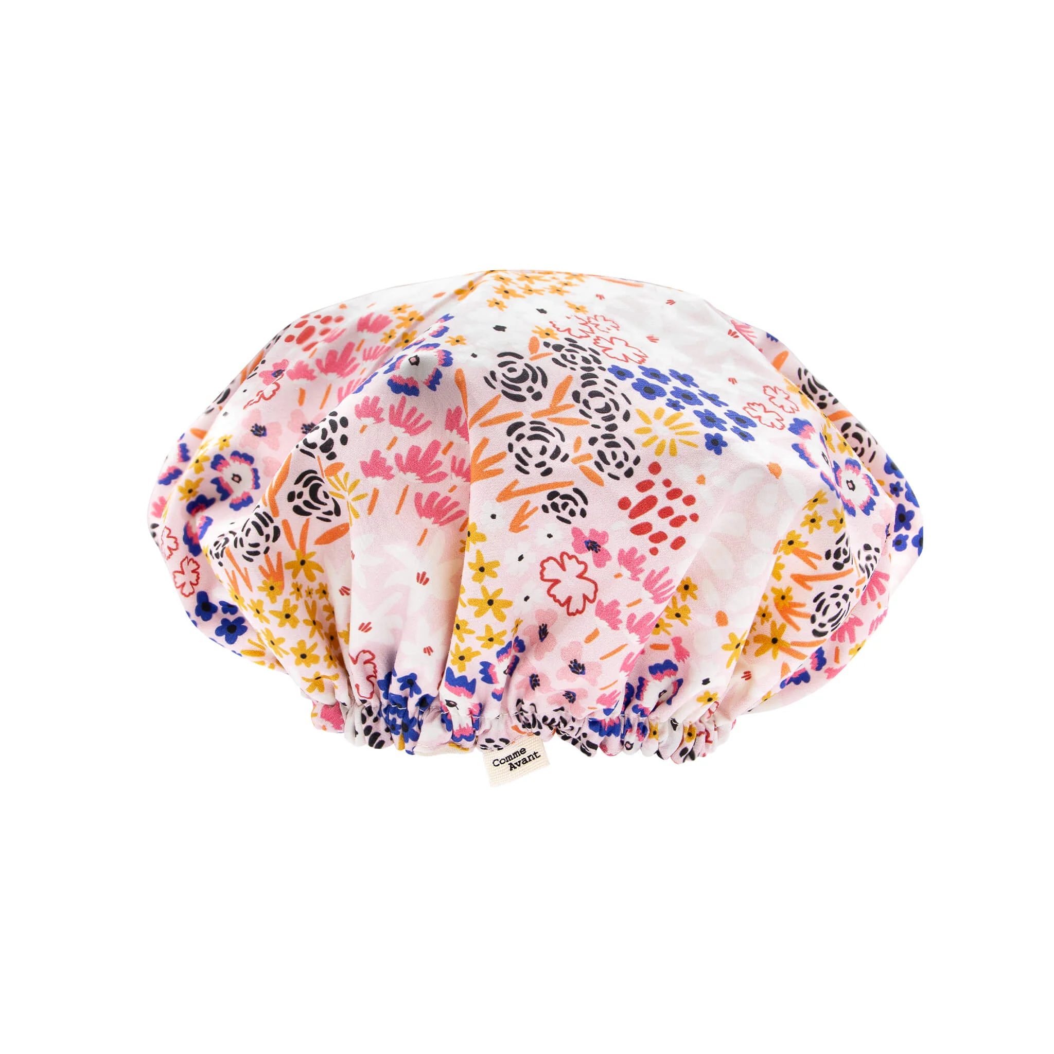 Bonnet Charlotte de douche en coton - Version 1 - Adulte / Jardin bohème