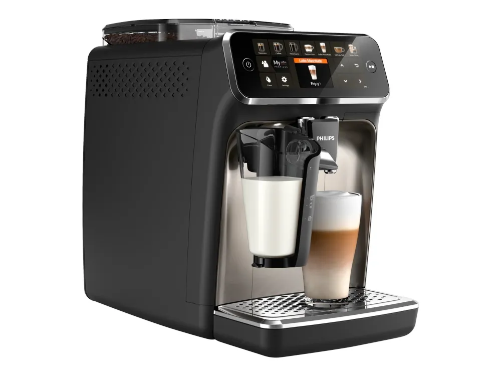 [OUTLET] - Philips 5400 series EP5447 - Automatisk kaffemaskine med mælkeskummer - 15 bar - sort