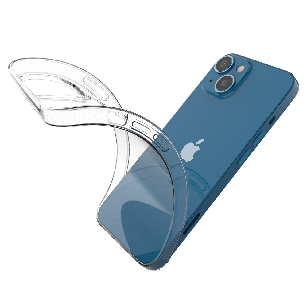 iPhone 14 Gummi Case Hülle Slim Design 1.0 mm - Transparent