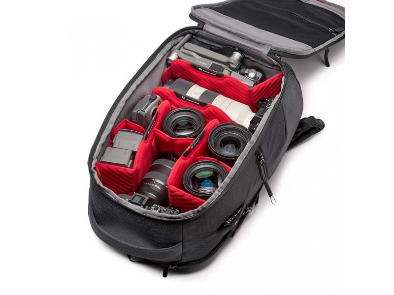 Manfrotto Fotorucksack PRO Light Frontloader M Professioneller Kamerarucksack mit Bodenverstärkung und Stossschutz