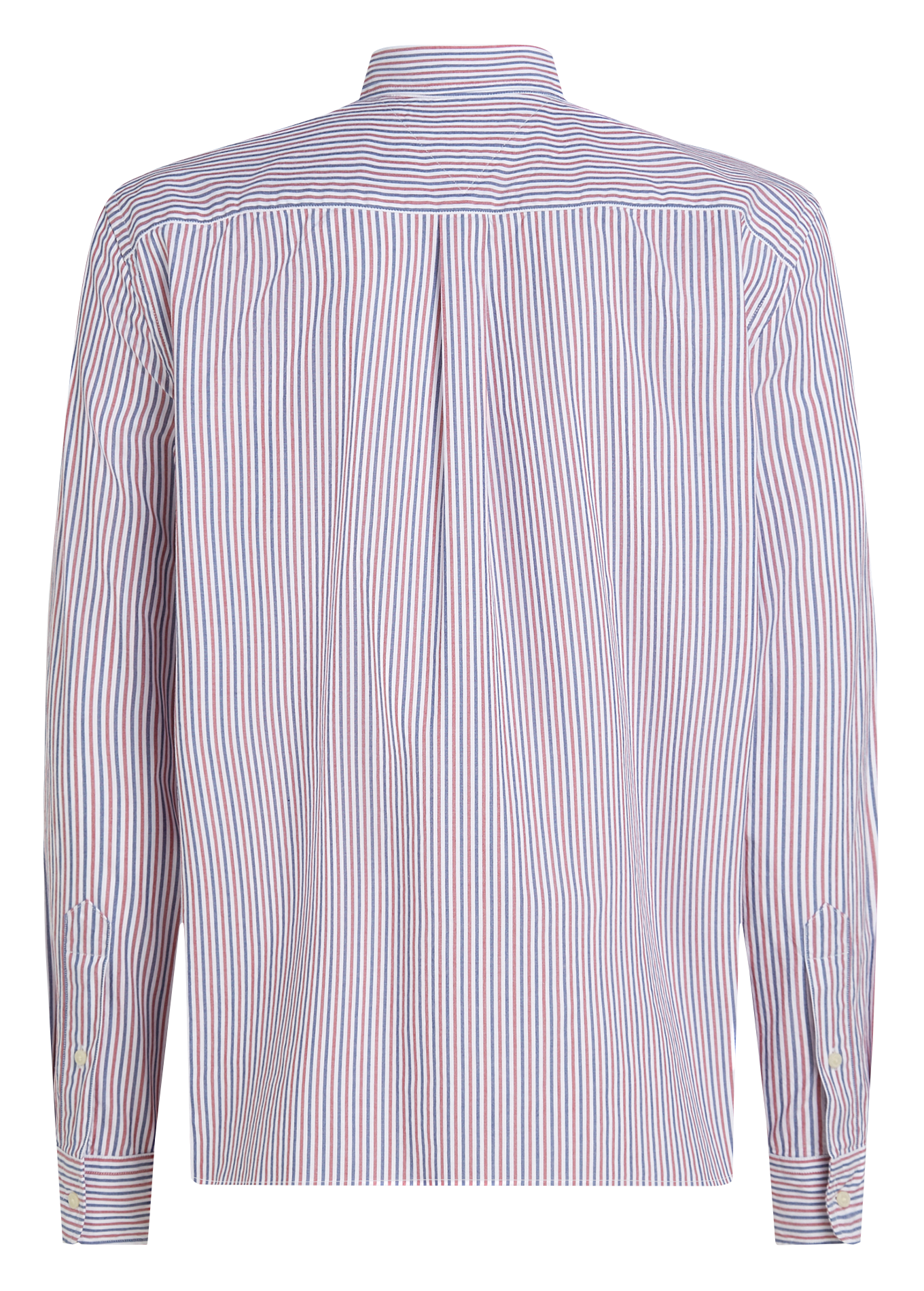 Chemise à rayures fines en coton | Rouge