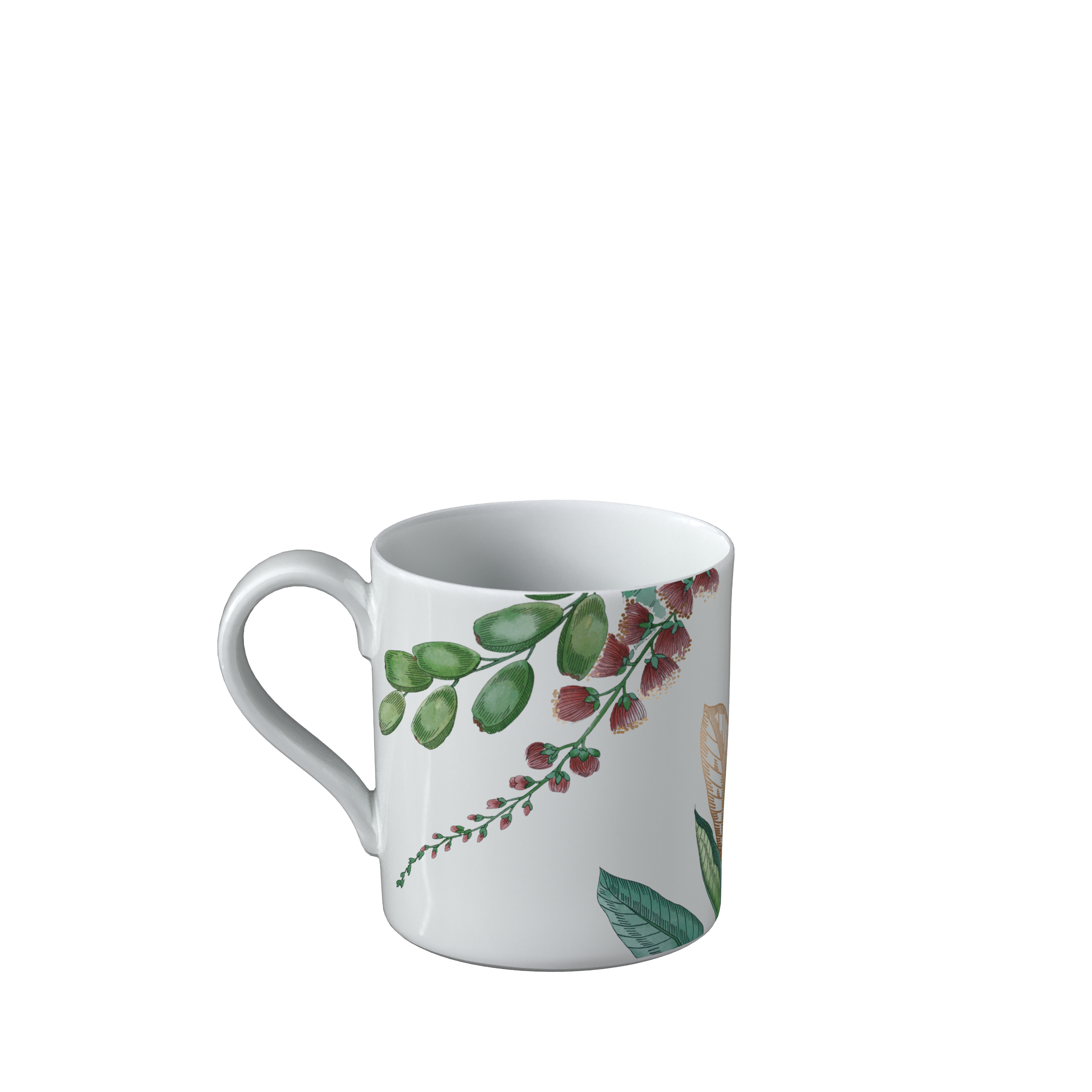 Avarua Coffee cup Multi-colored, 5.8 oz, Premium Bone Porcelain