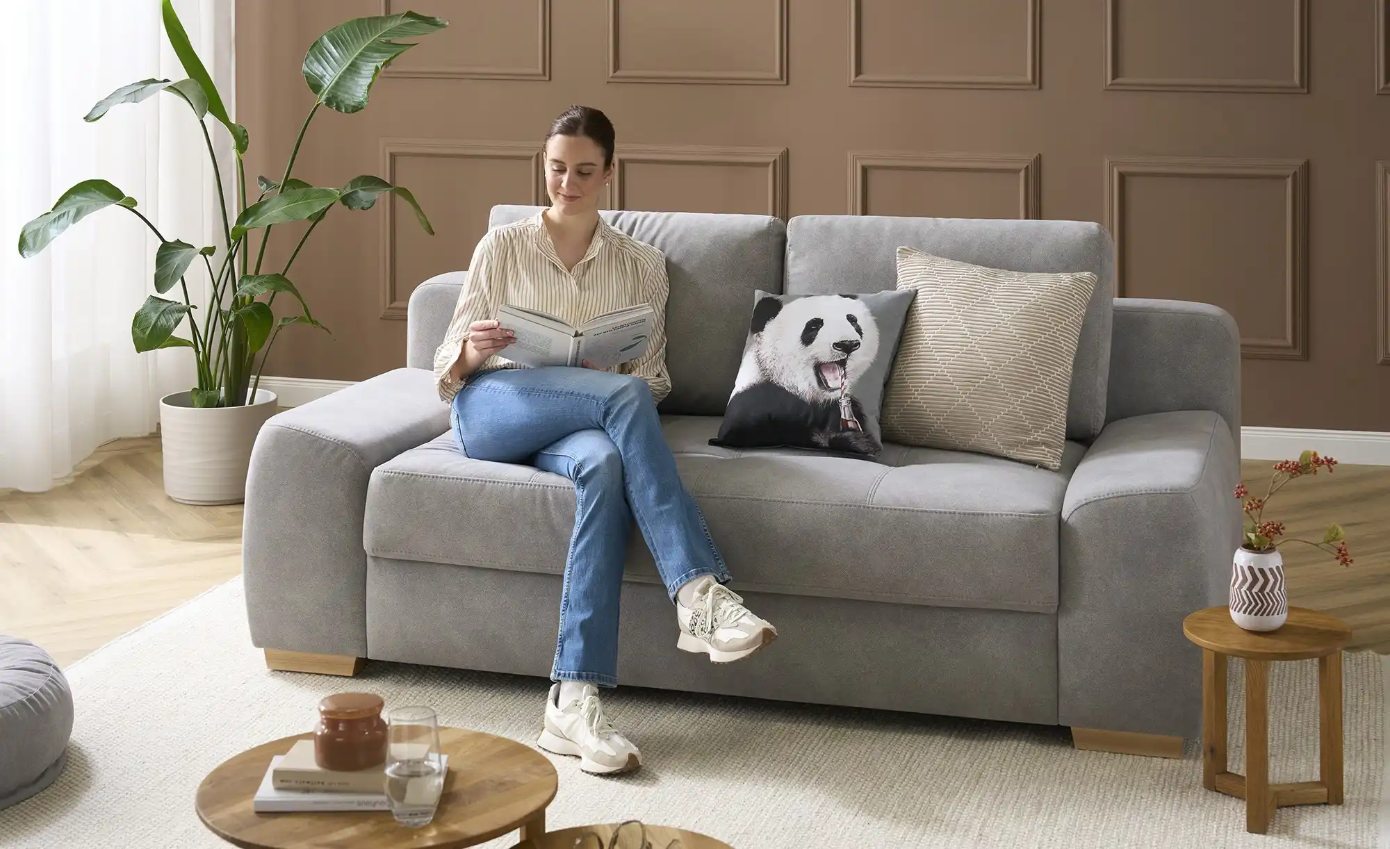 bobb Schlafsofa mit pflegeleichtem Bezugsstoff  Eleny