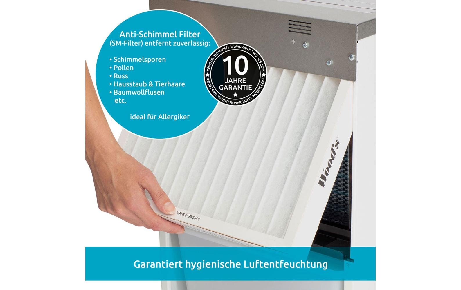 Luftentfeuchter »LD40, 100 m²« für 350 m³ Räume Entfeuchtung 18,5 l/Tag Tank 11,4 l