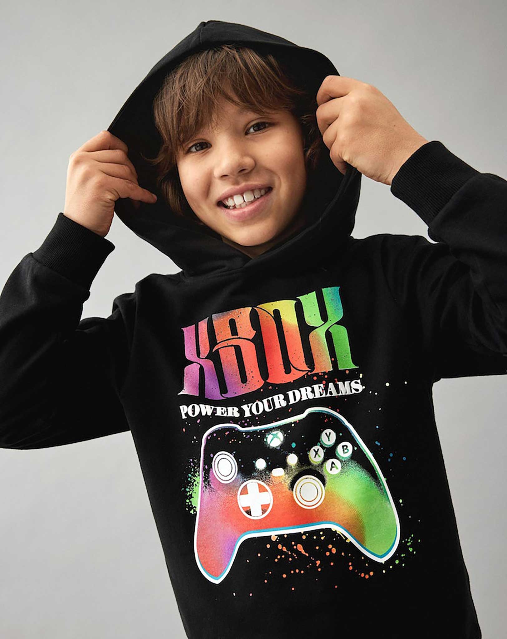 Kapuzen-Sweatshirt NKMDJIL XBOX in black