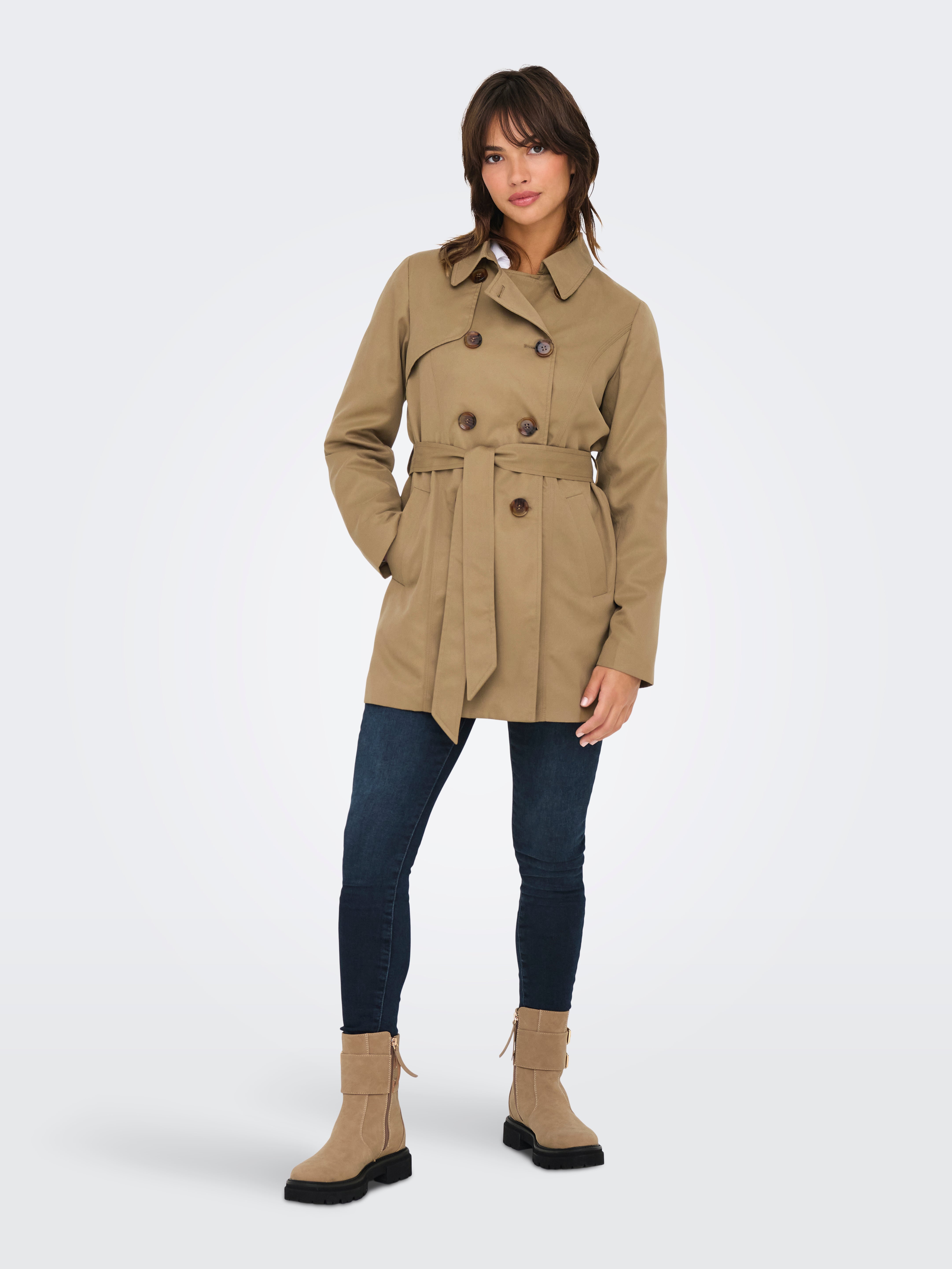 ONLVALERIE Trenchcoat Petrified Oak
