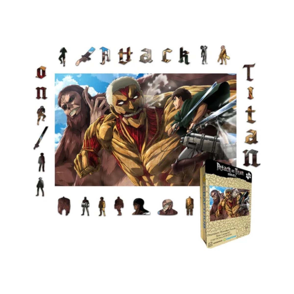 Crafthub Attack on Titan puslespill (The Armored Titan Fight)