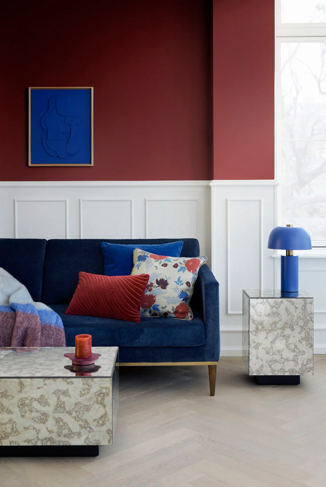 Cozy Living  Maddie pyntepude, Red Kiss - 30 x 50 cm.