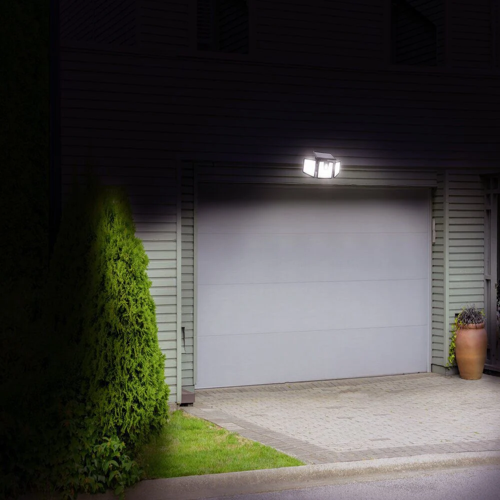 Lampe solaire LED triple avec détecteur de mouvement 550lms